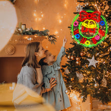 Load image into Gallery viewer, Christmas Wreath LED Neon Sign—Festive Decoration, 5 Brightness Levels, USB Powered, Energy Efficient, Ideal for Living Room, Bedroom, Christmas Party Decor
