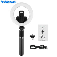 Load image into Gallery viewer, LED Selfie Ring Light with Tripod Stand for Selfie Makeup