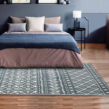 Load image into Gallery viewer, Boho Moroccan Area Rug, Non Slip Indoor Rug, 5' x 7', Grey, Floor Decoration Carpet Mat, Non-Shedding Rug for Living Room, Bedroom, Dining Room