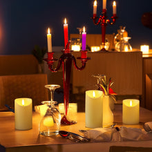 Load image into Gallery viewer, Rechargeable Pillar Candles, Type-C Charging Port Flickering Flameless Candles Set of 3, Realistic Black Wick LED Wax-like Material Candles with Remote and Timer, Battery Operated Candles for Home, Wedding, Birthday Decoration