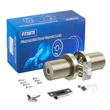Load image into Gallery viewer, Fingerprint Door Knob, FITNATE Smart Biometric Door Lock Fingerprint Door knob with App Control, User management Management, Touch to Open Knob for Bedroom,Home,Hotel,Office, Bronze Golden