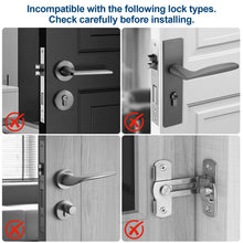 Load image into Gallery viewer, FITNATE Smart Fingerprint Door Lock – Keyless Entry Lever with APP, IC Card, Code, Key & Biometric Unlock for Bedroom, Home, Hotel, Office, Apartment