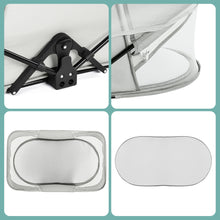 Load image into Gallery viewer, Travel Baby Bassinet Portable Baby Bed for Newborn Infants Folding Bedside Bed Crib with Mosquito Net Canopy Grey