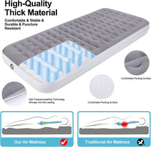 Load image into Gallery viewer, Air Mattress, CAMULAND Camping Inflatable Mattress Lightweight Inflatable Bed Air Mattress for Home, Travel, RV Tent and SUV Truck