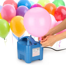 Load image into Gallery viewer, 680W High Power Two Nozzle High Power Electric Balloon Inflator Pump Portable Blue Air Blower,Inflate in One Second