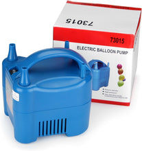 Load image into Gallery viewer, 680W High Power Two Nozzle High Power Electric Balloon Inflator Pump Portable Blue Air Blower,Inflate in One Second
