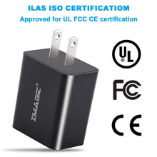 Load image into Gallery viewer, 2 Packs USB Travel Charger with Dual Port, 5V/2A 10W Output Power, UL Approval Charger Adapter for Most USB Equipment