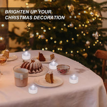 Load image into Gallery viewer, AGPtEK 24 Pack Flameless LED Candles Battery Operated Tealight Candles No Flicker Long Lasting Tealight for Wedding Holiday Party Home Decoration, Cool White