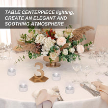 Load image into Gallery viewer, AGPtEK 24 Pack Flameless LED Candles Battery Operated Tealight Candles No Flicker Long Lasting Tealight for Wedding Holiday Party Home Decoration, Cool White