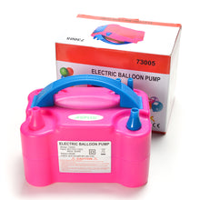 Load image into Gallery viewer, AGPtek Portable High Power Air Electric Balloon Pump with Two Nozzle Rose Red