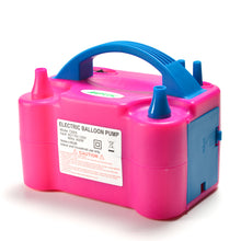 Load image into Gallery viewer, AGPtek Portable High Power Air Electric Balloon Pump with Two Nozzle Rose Red