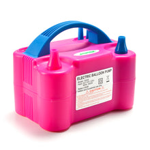 Load image into Gallery viewer, AGPtek Portable High Power Air Electric Balloon Pump with Two Nozzle Rose Red