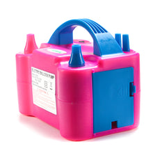Load image into Gallery viewer, AGPtek Portable High Power Air Electric Balloon Pump with Two Nozzle Rose Red