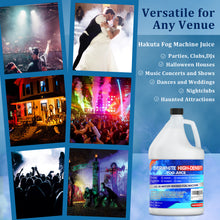 Load image into Gallery viewer, Hakuta High-Density Fog Machine Fluid, 1Gallon High Output Long-Lasting Fog Juice Produces White-Out Conditions for 400-1500 Watt Water-Based Fog Machines for Indoor and Outdoor Venues Made in USA