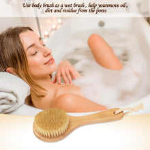 Load image into Gallery viewer, FITNATE 2 Pack Shower Brush Wet and Dry Brushing, Body Scrubber for Bath Shower Lymphatic Drainage and Cellulite Scrubber