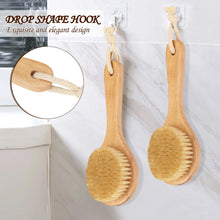 Load image into Gallery viewer, FITNATE 2 Pack Shower Brush Wet and Dry Brushing, Body Scrubber for Bath Shower Lymphatic Drainage and Cellulite Scrubber