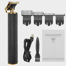 Load image into Gallery viewer, Electric Cordless Outliner Grooming Rechargeable Pro Li Close Cutting T-Blade Trimmer for Men 0mm Baldheaded Hair Clippers Zero Gapped Detail Beard Shaver Barbershop (Black)