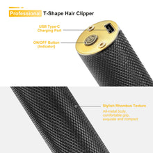 Load image into Gallery viewer, Electric Cordless Outliner Grooming Rechargeable Pro Li Close Cutting T-Blade Trimmer for Men 0mm Baldheaded Hair Clippers Zero Gapped Detail Beard Shaver Barbershop (Black)