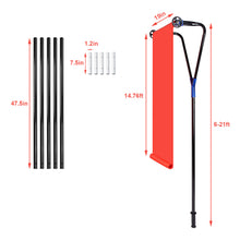 Load image into Gallery viewer, FIXM 21 Feet Snow Roof Rake with 19 cinches Milling Cutter and 3 Inches Wheels, Durable Snow Roof Rake with Snow Slide for Pitched Roof and Shingle Roof