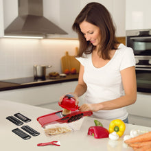 Load image into Gallery viewer, Pro Mandolin Slicer Food Cutter Fruit Vegetable Chopper Grater Peeler w/6 Blades