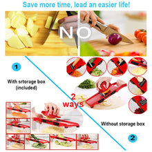 Load image into Gallery viewer, Pro Mandolin Slicer Food Cutter Fruit Vegetable Chopper Grater Peeler w/6 Blades