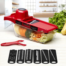 Load image into Gallery viewer, Pro Mandolin Slicer Food Cutter Fruit Vegetable Chopper Grater Peeler w/6 Blades