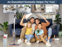 Load image into Gallery viewer, 360 Degree Microfiber Floor Spray Mop Cleaner Starter Kit with Integrated Spray and Included Refillable 600Ml Capacity Bottle and Reusable Microfiber Pad