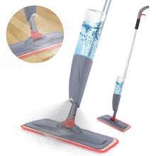 Load image into Gallery viewer, 360 Degree Microfiber Floor Spray Mop Cleaner Starter Kit with Integrated Spray and Included Refillable 600Ml Capacity Bottle and Reusable Microfiber Pad