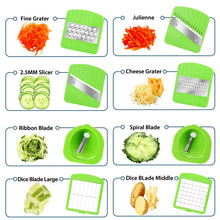 Load image into Gallery viewer, 13pcs Vegetable Spiralizer Mandoline Slicer Dicer Food Chopper Shredder Cutter