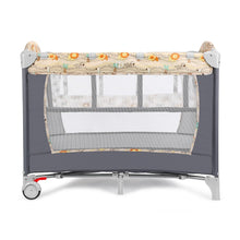 Load image into Gallery viewer, Odoland 3 in 1 Baby Playpen Foldable Bassinet Bed Baby Crib, Travel Pack Playard for Infant Toddler