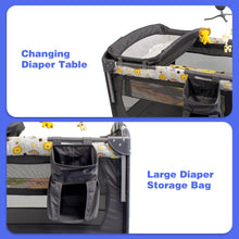 Load image into Gallery viewer, Baby Bassinet, Beside Co-Sleeper Bed Side Crib, Playard Nursery Center