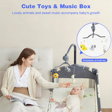 Load image into Gallery viewer, Baby Bassinet, Beside Co-Sleeper Bed Side Crib, Playard Nursery Center