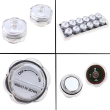 Load image into Gallery viewer, IMAGE 12Pcs Cool White Submersible Pond Lights 12 Pack LED Underwater Tea Lights Battery Operated Candles
