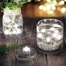 Load image into Gallery viewer, IMAGE 12Pcs Cool White Submersible Pond Lights 12 Pack LED Underwater Tea Lights Battery Operated Candles