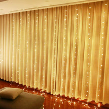 Load image into Gallery viewer, 300 LED Curtain Fairy String Lights Decorations Warm White