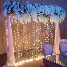 Load image into Gallery viewer, 300 LED Curtain Fairy String Lights Decorations Warm White