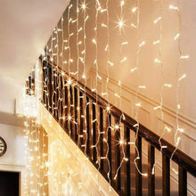 Load image into Gallery viewer, 300 LED Curtain Fairy String Lights Decorations Warm White