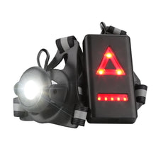 Load image into Gallery viewer, 90°Adjustable Angle and 3 Light Modes with USB Rechargeable Battery Chest Running Light