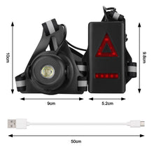 Load image into Gallery viewer, 90°Adjustable Angle and 3 Light Modes with USB Rechargeable Battery Chest Running Light