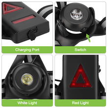 Load image into Gallery viewer, 90°Adjustable Angle and 3 Light Modes with USB Rechargeable Battery Chest Running Light