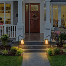 Load image into Gallery viewer, 4Pcs Solar Mason Jar Lid Lights+2x Shepherd Hooks-Hanging Lanterns+2x Mason Jars, Perfect Patio Garden Wedding Pathway Outdoor LED Lights, No Wiring Required (2-Pack)