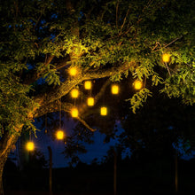 Load image into Gallery viewer, 12 Pack 1.5×2 Inch Floating Candles with Remote Timer Tea Lights Battery Operated, 250+ Hours Long-Lasting Hanging Candles for Wedding Home Decor Birthday Gifts, Warm White