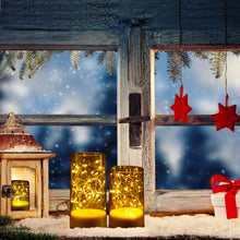 Load image into Gallery viewer, 3PCS Acrylic Shell Pillar LED Candles Featuring 13-Key Remote Timer, Battery Operated for Home, Wedding and Party Decor, Gold