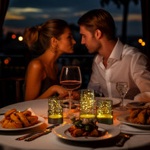 Load image into Gallery viewer, 3PCS Acrylic Shell Pillar LED Candles Featuring 13-Key Remote Timer, Battery Operated for Home, Wedding and Party Decor, White