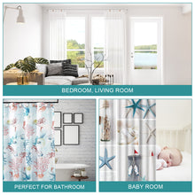 Load image into Gallery viewer, AGPtek 12PCS Home Seashell Anti Rust Decorative Resin Hooks for Bathroom Shower Curtain,Living room Curtain.Blue Shell