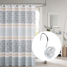 Load image into Gallery viewer, 12PCS Fashion Decorative Home Rose Shower Curtain Hooks For Interior Decoration White