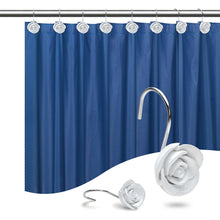 Load image into Gallery viewer, 12PCS Fashion Decorative Home Rose Shower Curtain Hooks For Interior Decoration White