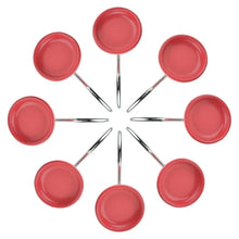 Load image into Gallery viewer, 12PCS Home Fashion Decorative Round Shower Curtain Hooks for Bathroom Soldering Iron Red