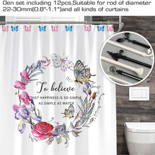 Load image into Gallery viewer, 12Pcs Butterfly Shower Curtain Resin Hooks Anti Rust Bathroom Decorative