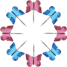 Load image into Gallery viewer, 12Pcs Butterfly Shower Curtain Resin Hooks Anti Rust Bathroom Decorative